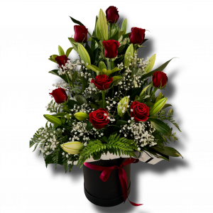 large-rose and-lily-boxed-arrangement